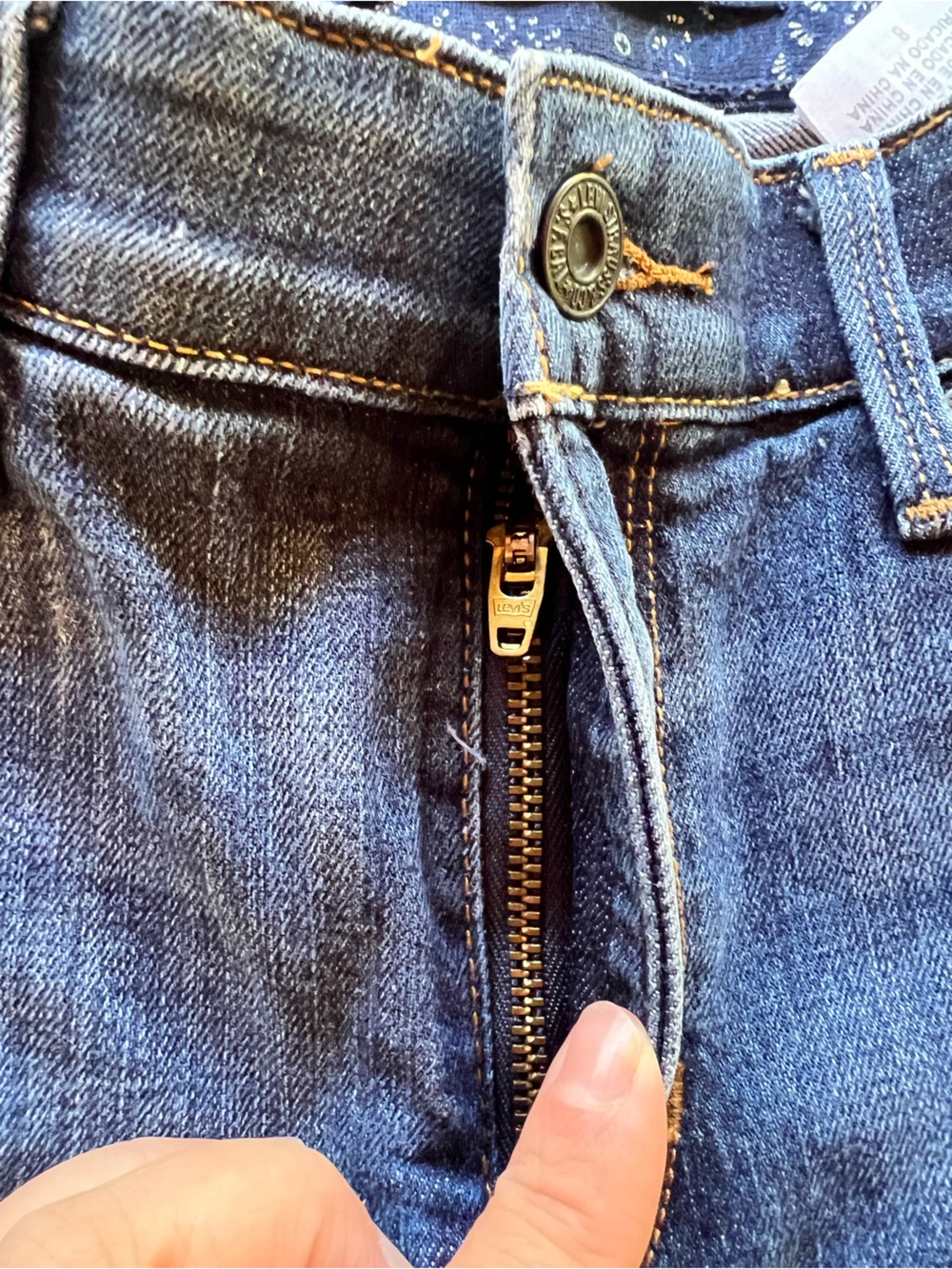 Levi's Women's Blue Bootcut Jeans with Copper Stitching
